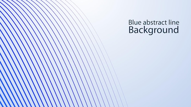 Línea curva de rayas azules imagen vectorial de fondo abstracta para telón de fondo o presentación