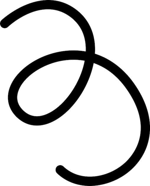 Línea curva simple