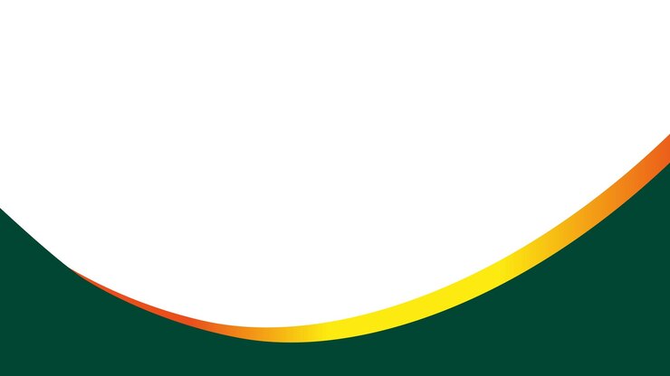 una línea curva verde y naranja Vector libre
