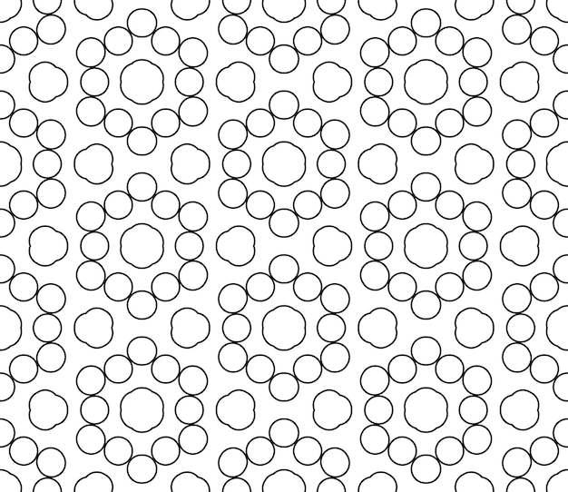 Línea delgada colorida abstracta garabato flor de patrones sin fisuras. Fondo de motivos florales.