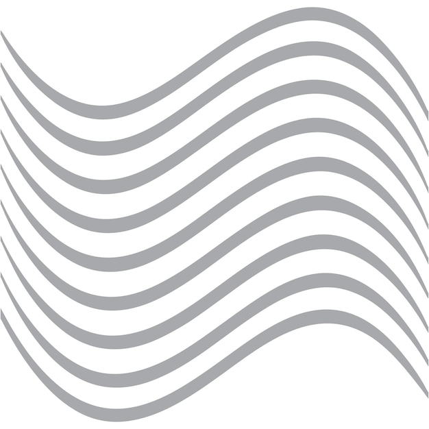 Línea delgada ondulada fondo vectorial abstracto onda curva patrón sin costuras arte de línea a rayas vector ill