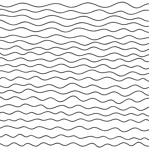 Línea delgada ondulada fondo vectorial abstracto onda curva plantilla gráfica de arte de línea a rayas vectorial