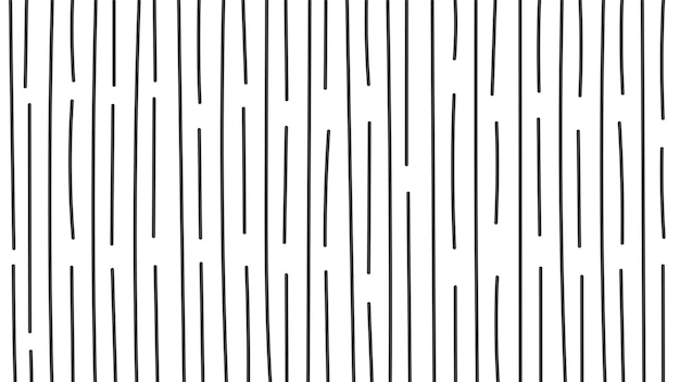 Línea dibujada a mano fondo mínimo telón de fondo abstracto en blanco y negro vector de relación 1920x1080