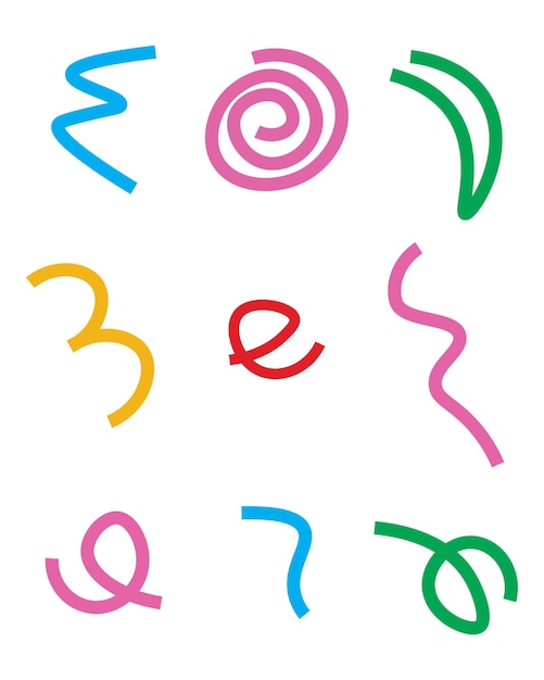 línea de elementos