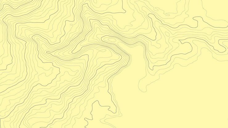 línea de elevación del mapa de contorno topográfico abstracto