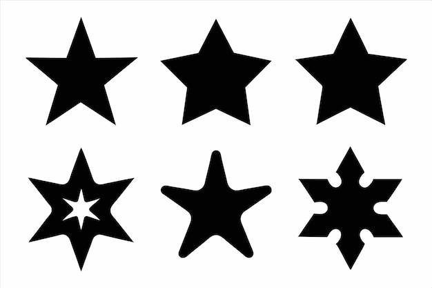 una línea de estrellas con un fondo blanco y una negra que dice staron