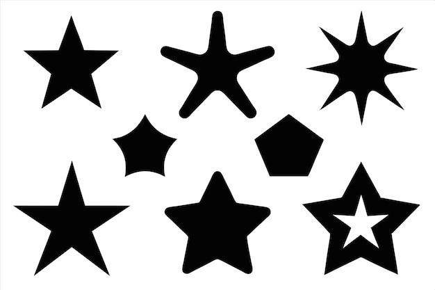 una línea de estrellas con una que dice quot estrella quot en él