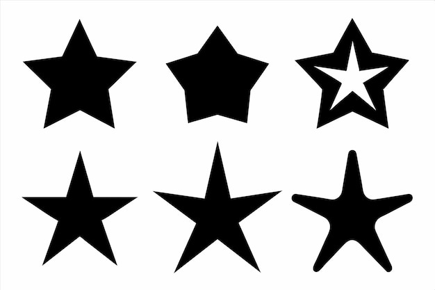 una línea de estrellas con una que dice "la de negro"
