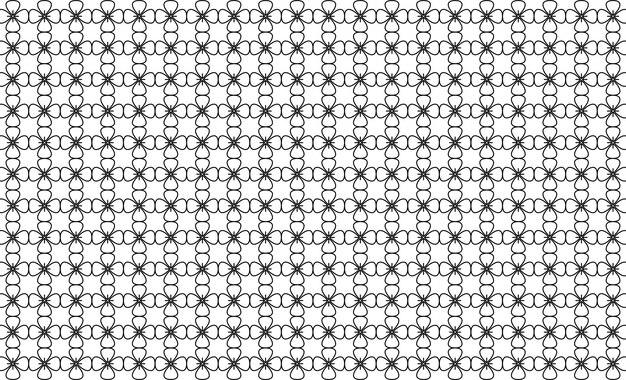 Línea floral con patrón sin costuras de fondo