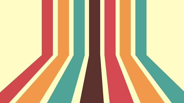 Vector línea de fondo diseño vintage retro