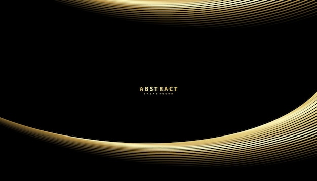 Línea fondo dorado textura de diseño de lujo gráfico curva elegante