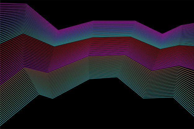 Línea de fondo futurista de rayas rotas. Línea de arte para volante de diseño, invitación a fiesta de club, póster de tienda, etc.