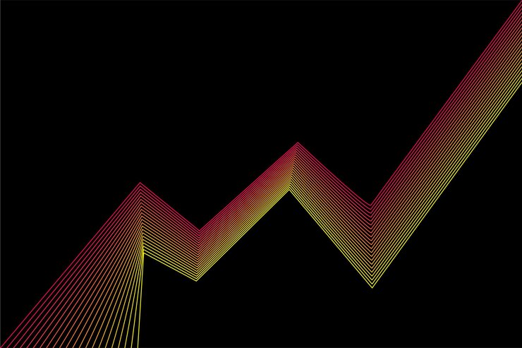 Vector línea de fondo futurista de rayas rotas. línea de arte para volante de diseño, invitación a fiesta de club, póster de tienda, etc.