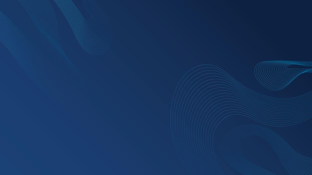 Línea de fondo de onda premium aislada fondo azul oscuro elemento de diseño gráfico futurista moderno