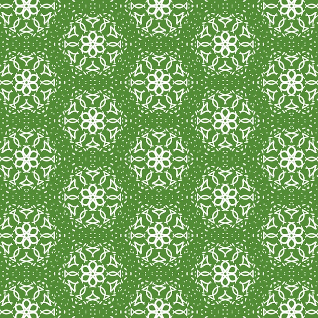 Línea y forma de diseño gráfico de arte de ilustración de fondo de patrón de fondo floral y verde blanco