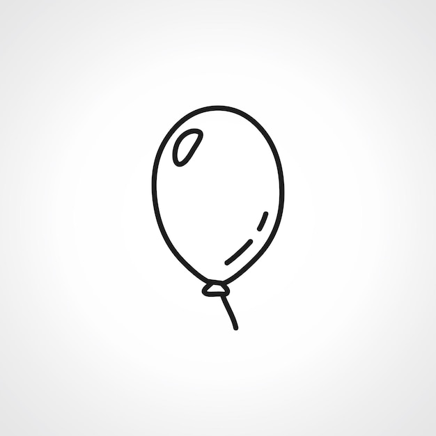 línea de globo icono de globo web icono lineal