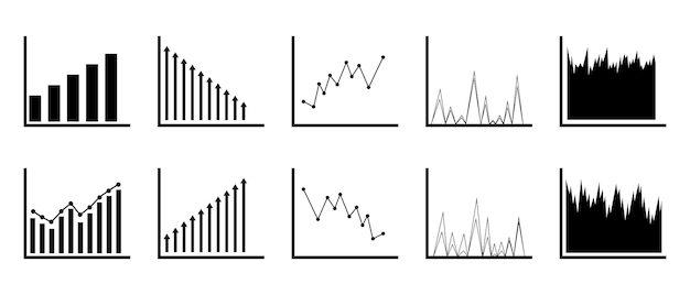 una línea de gráficos que se está dibujando en una línea