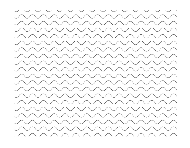 Línea gris ondulada sobre fondo transparente Líneas onduladas sobre un fondo transparente Textura pulsante Ilustración vectorial de ondulación