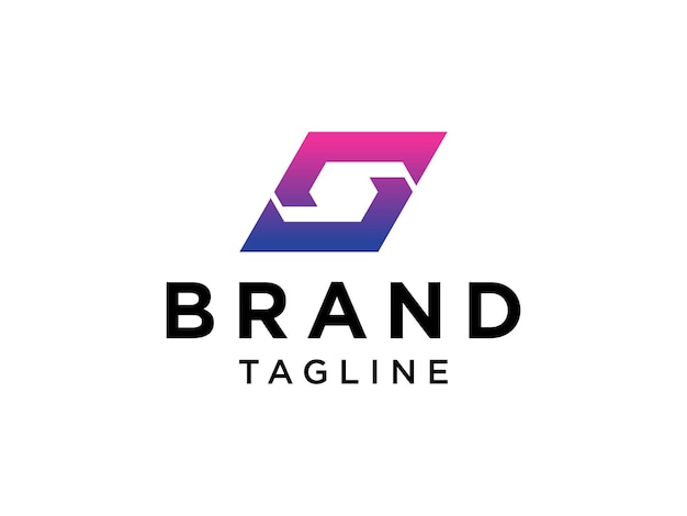 Línea Hexagonal De Diseño De Logotipo De Letra S Geométrica. Elemento de plantilla de diseño de logotipo de vector plano.
