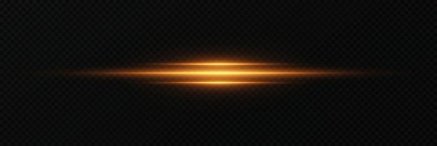 Línea horizontal de efecto de luz de neón