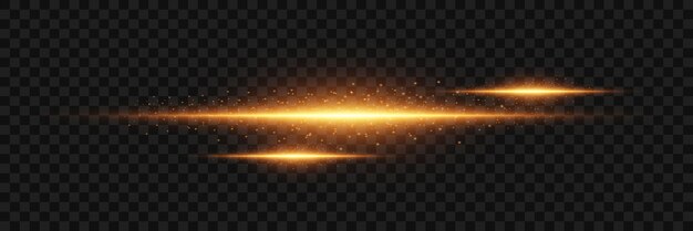 Línea horizontal de efecto de luz de neón