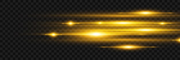 Línea horizontal de efecto de luz de neón