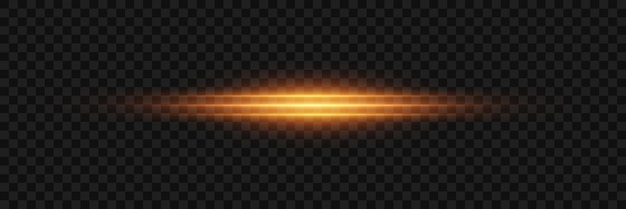 Línea horizontal de efecto de luz de neón