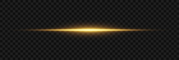 Línea horizontal de efecto de luz de neón