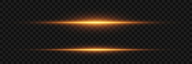 Línea horizontal de efecto de luz de neón