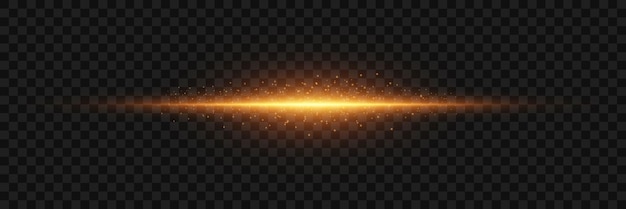 Línea horizontal de efecto de luz de neón
