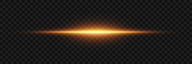 Línea horizontal de efecto de luz de neón