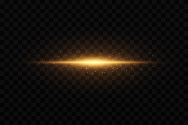 Línea horizontal de efecto de luz de neón