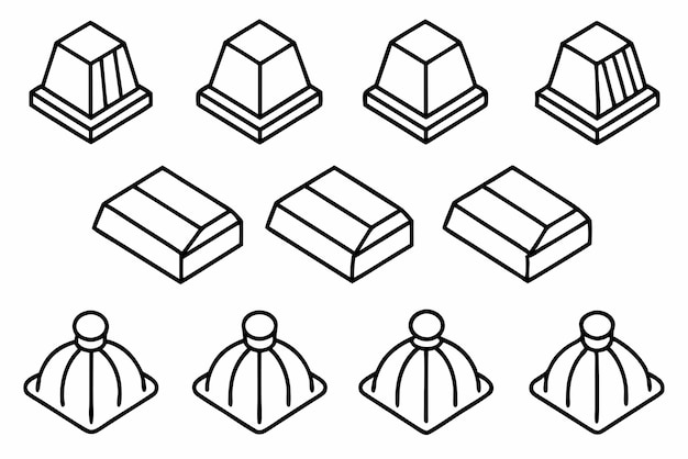 una línea de ilustraciones en blanco y negro de una caja con las palabras gluten en ella