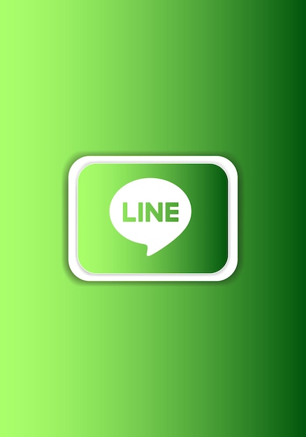Línea logo signo símbolo vector Aplicaciones móviles servicio en línea icono Social Media App Logo
