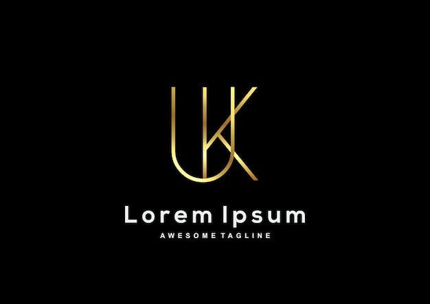 Línea Luxury Letter UK con logo en color dorado