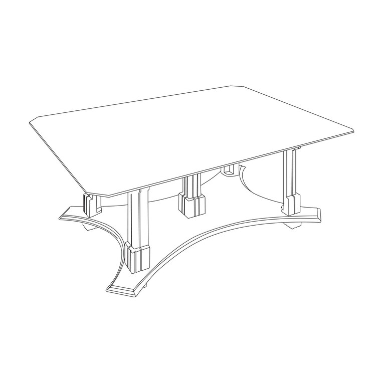 Vector línea de muebles dibujo