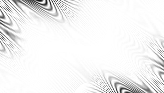 línea ondulada fondo abstracto blanco y negro