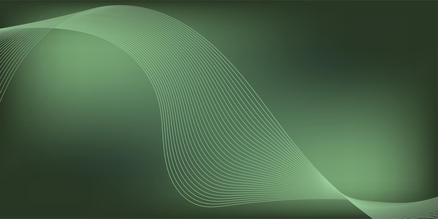 Una línea ondulada verde y blanca Fondo