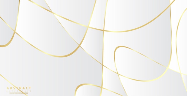 Línea de oro negro abstracto dinámica curva de lujo diseño suave fondo elegante moderno premium