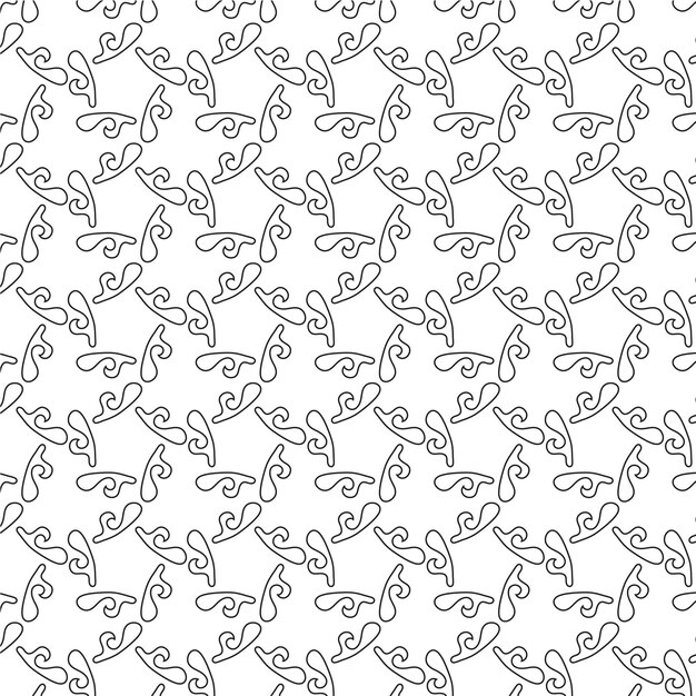 línea de patrón único abstracto