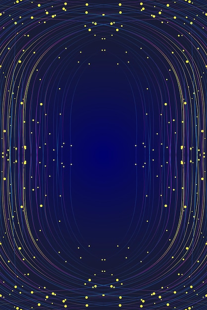 Línea de puntos de color con una sensación de espacio fondo de big data de tecnología de internet