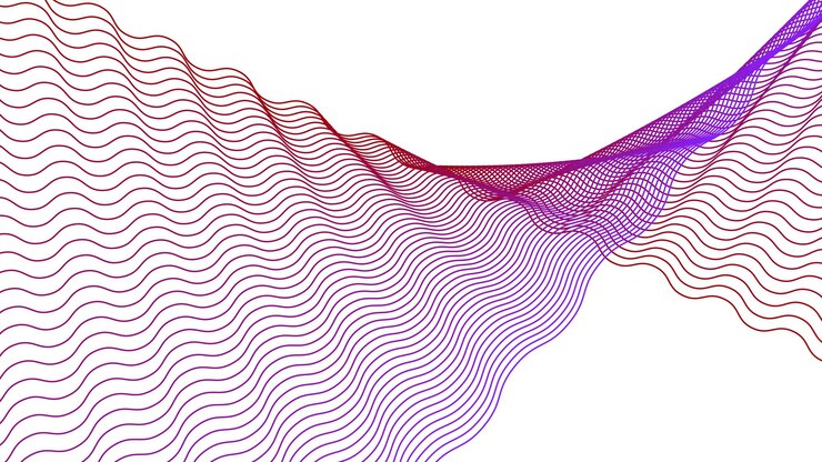 Vector línea púrpura rayas onduladas sin costuras imagen vectorial de fondo abstracta para telón de fondo o estilo de moda