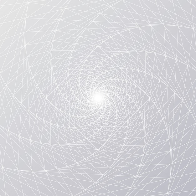 Línea radial de malla espiral