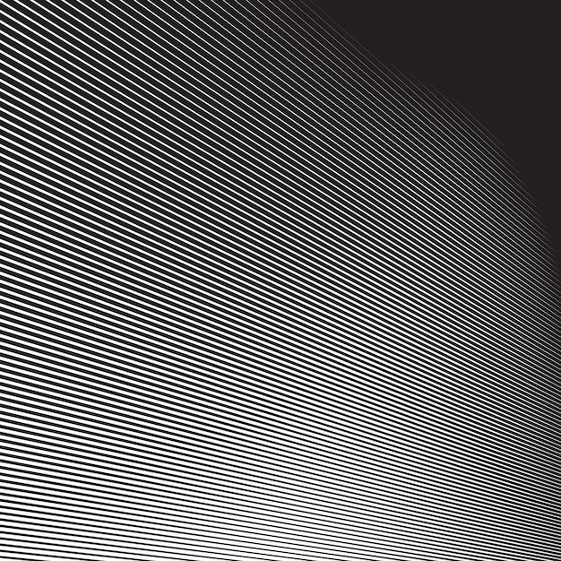 Línea de rayas negras con patrón de medio tono fondo abstracto