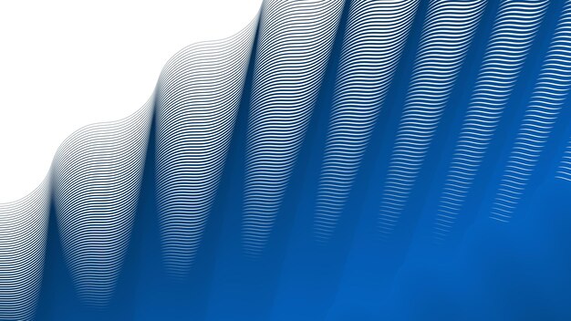 Línea de rayas de onda azul fondo abstracto