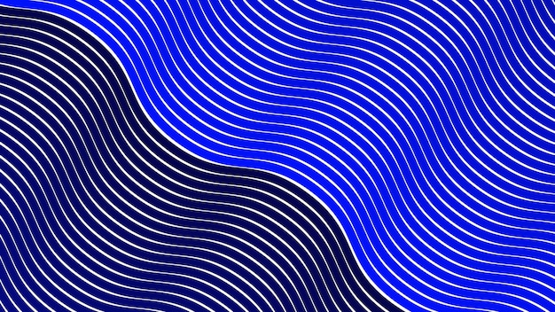 Línea de rayas de onda azul fondo abstracto