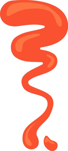 Línea de salsa ketchup