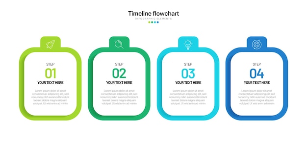 Línea de tiempo 3 4 5 6 7 opciones infográfico para presentaciones diagrama de flujo de trabajo diagrama de proceso informe de diagrama de fluxo