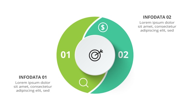 Línea de tiempo con 5 elementos plantilla infográfica para presentaciones de negocios web ilustración vectorial