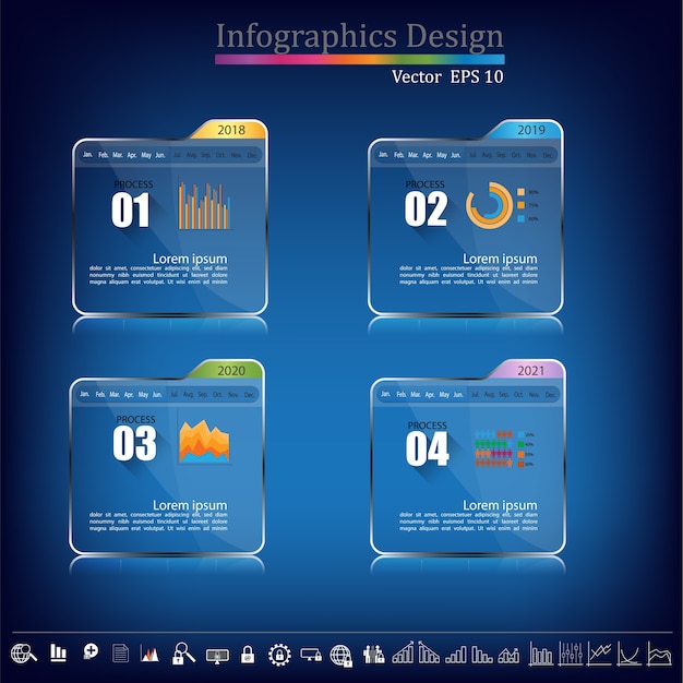 Línea de tiempo infografía.